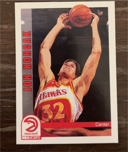 1992 NBA Hoops #5 Jon Koncak — front