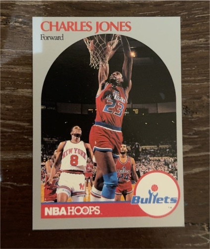 1990 NBA Hoops #299 Charles Jones — front