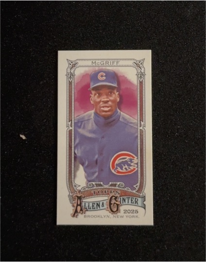 2025 Topps Allen & Ginter #318 Fred McGriff — front