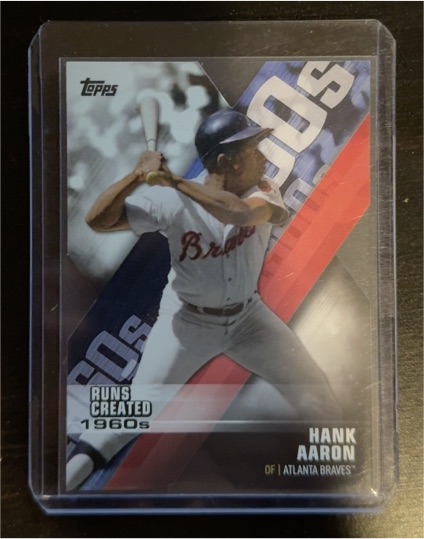 2020 Topps Series 1 Decade of Dominance Die-Cut #DOD-3 Hank Aaron — front