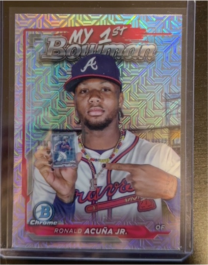 2024 Bowman Chrome My 1st Bowman #M1B-8 Ronald Acuña Jr. — front