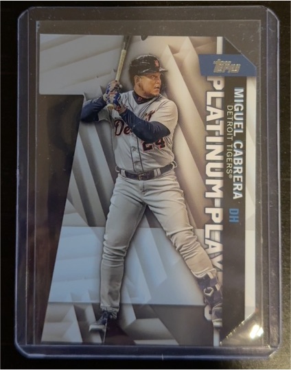 2021 Topps Series 2 #PDC-30 Miguel Cabrera Platinum Players Die Cut — front