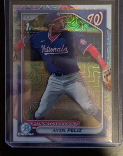2024 Bowman Chrome #BCP-198 Angel Feliz — front