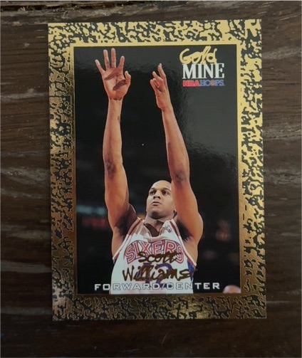 1994-95 NBA Hoops #444 Scott Williams Gold Mine Philadelphia 76ers — front