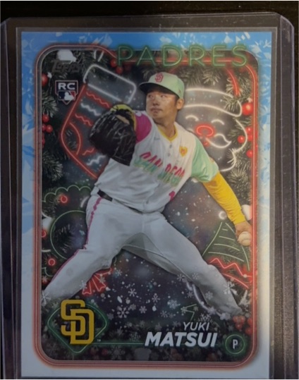 2024 Topps Holiday #H191 Yuki Matsui — front