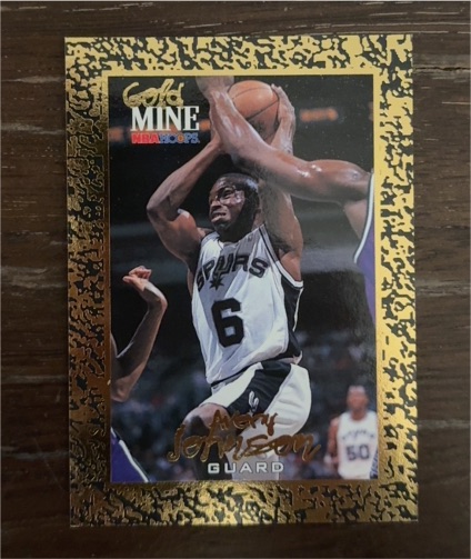 1994-95 NBA Hoops Gold Mine #447 Avery Johnson — front