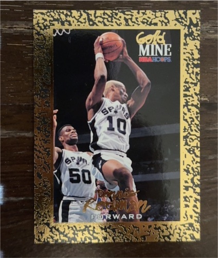 1995 Skybox Gold Mine #448 Dennis Rodman — front