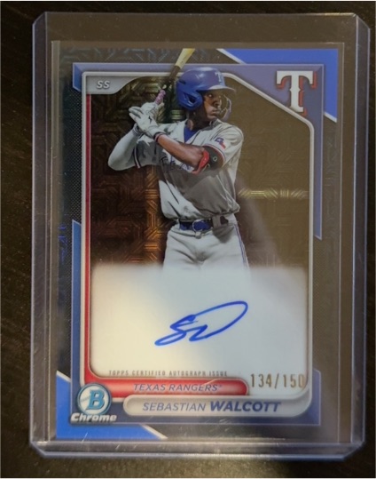 2024 Bowman Chrome #BMA-SW Sebastian Walcott — front