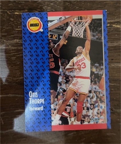 1991-92 Fleer #80 Otis Thorpe — front