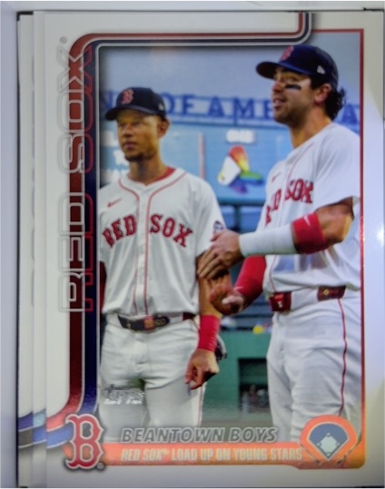 2025 Topps Update #US241 Beantown Boys Marcelo Mayer / Kristian Campbell — front