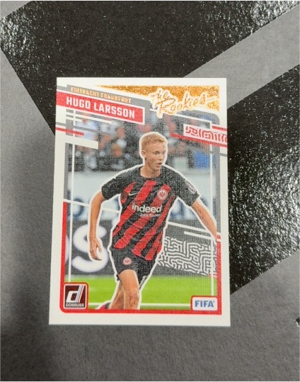 2023-24 Donruss FIFA Soccer #19 The Rookies Hugo Larsson — front