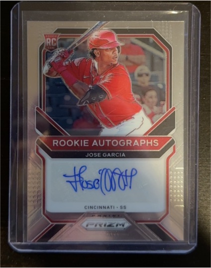 2021 Panini Prizm Rookie Autographs #RA-JG Jose Garcia — front