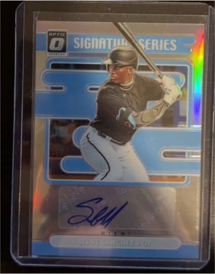 2021 Donruss Optic Signature Series #SS-JS Jesus Sanchez — front