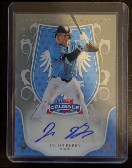 2024 Panini Crusade Apprentice Signatures #AS-JBY Jacob Berry — front