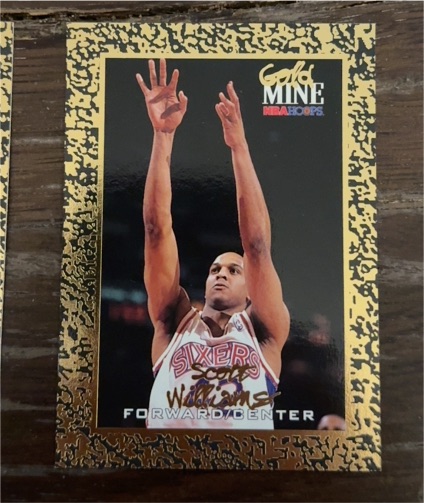 1994 NBA Hoops Gold Mine #444 Scott Williams — front