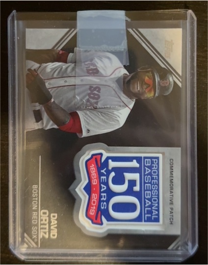 2019 Topps Series 2 150th Anniversary Commemorative Patch #AMP-DO David Ortiz — front