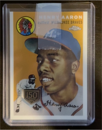 2021 Topps Double Headers #TDH-3 Henry Aaron — front