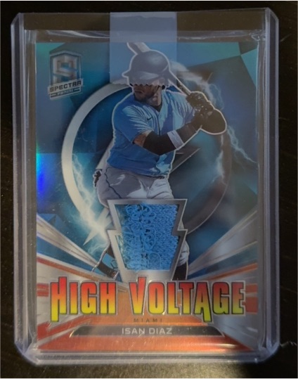 2021 Panini Spectra High Voltage #HV-ID Isan Diaz — front