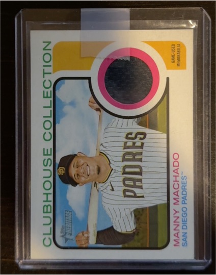 2022 Topps Heritage Clubhouse Collection Relics #CC-MMO Manny Machado — front