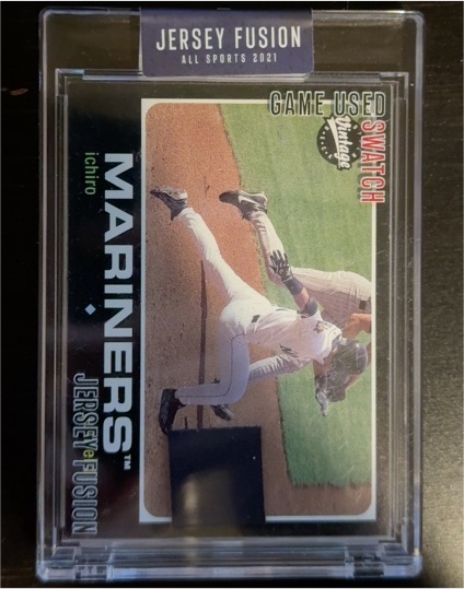 2021 Jersey Fusion #JF-IS01 Ichiro Suzuki Game Used Swatch — front
