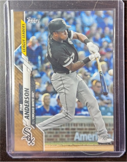 2020 Topps #302 Tim Anderson League Leaders — front