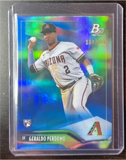 2021 Bowman Platinum #2 Geraldo Perdomo — front