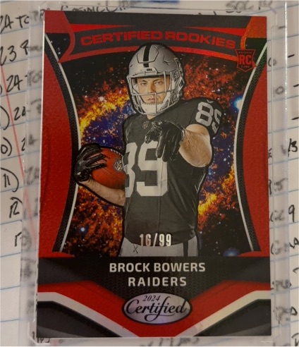 2024 Panini Certified #2 Brock Bowers Certified Rookies — front