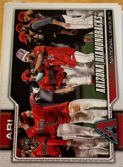 2026 Topps Series 1 #47 Arizona Diamondbacks Team Card — front