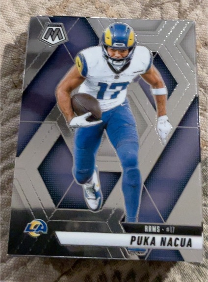 2025 Panini Mosaic #102 Puka Nacua — front