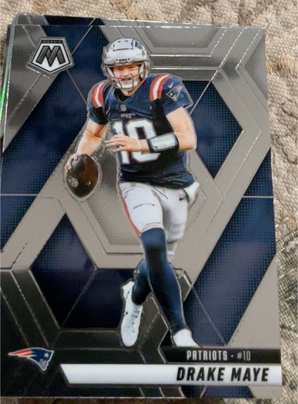 2025 Panini Mosaic #28 Drake Maye — front