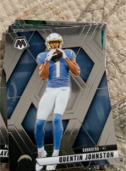 2025 Panini Mosaic #43 Quentin Johnston — front
