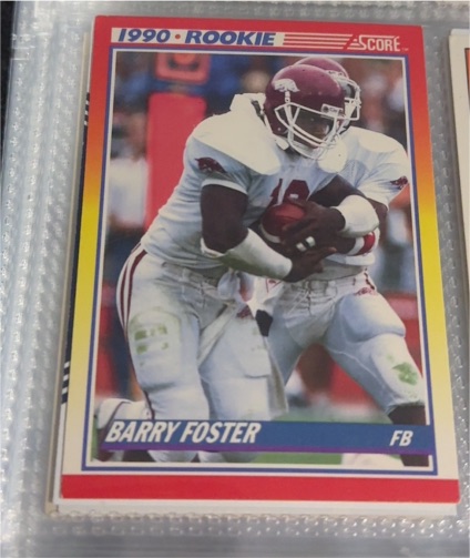 1990 Score #308 Barry Foster Rookie — front
