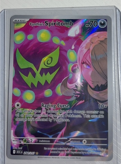 2026 Pokémon Ascended Heroes #244 Cynthia's Spiritomb — front