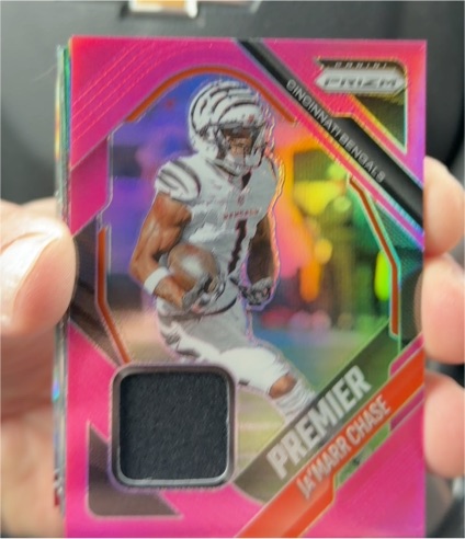 2025 Panini Prizm Premier Jerseys #PJY-JCH Ja'Marr Chase — front