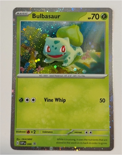 2023 Pokémon TCG SV: Scarlet & Violet Promo #046 Bulbasaur Cosmos Holo — front
