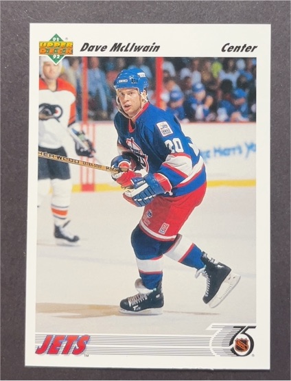 1991-92 Upper Deck #222 Dave McLlwain — front