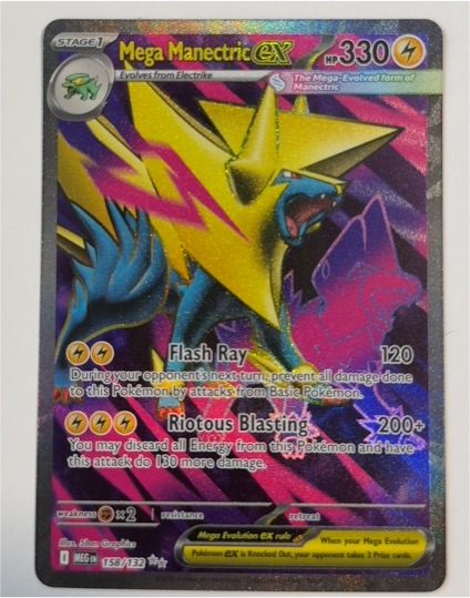 2016 Pokémon TCG Mega Manectric EX #158/132 — front