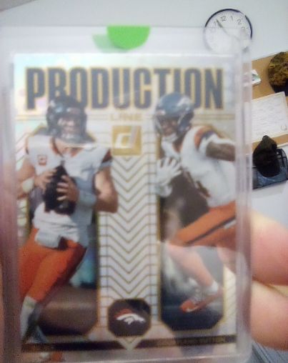 2025 Panini Donruss Production Line #15 Bo Nix / Courtland Sutton — front