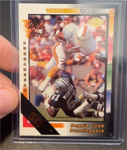 1992 Wild Card #46 Reggie Cobb — front