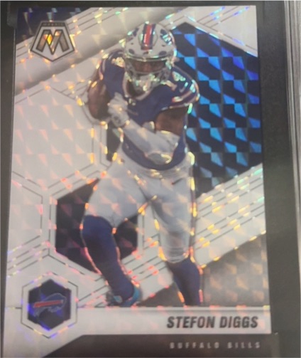 2021 Panini Mosaic #29 Stefon Diggs Silver Prizm — front