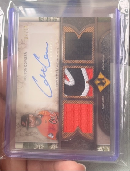 2025 Topps Museum Collection #SPTRA-CC Colton Cowser — front