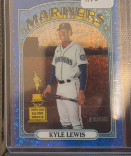 2021 Topps Heritage Chrome #101 Kyle Lewis — front