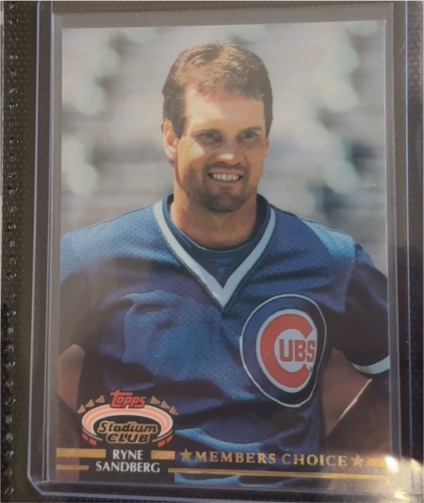 1992 Topps Stadium Club #600 Ryne Sandberg — front