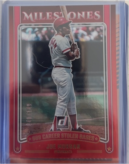 2025 Panini Donruss Milestones #1 Joe Morgan — front