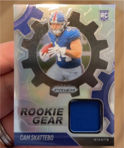 2025 Panini Prizm Rookie Gear Patch #RGR-CSO Cam Skattebo — front