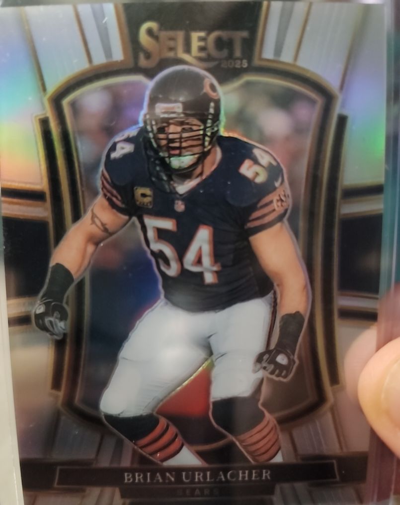 2025 Panini Select #200 Brian Urlacher Premier Level Chicago Bears — front
