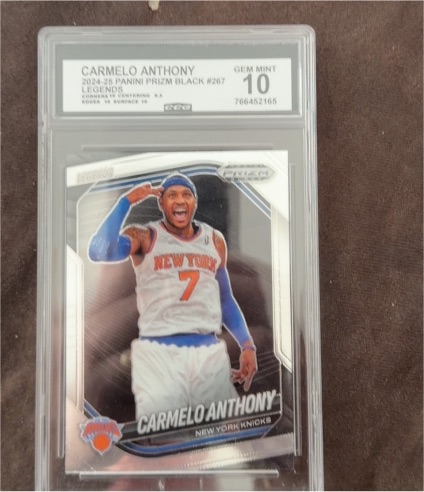 2024-25 Panini Prizm Black #267 Carmelo Anthony — front