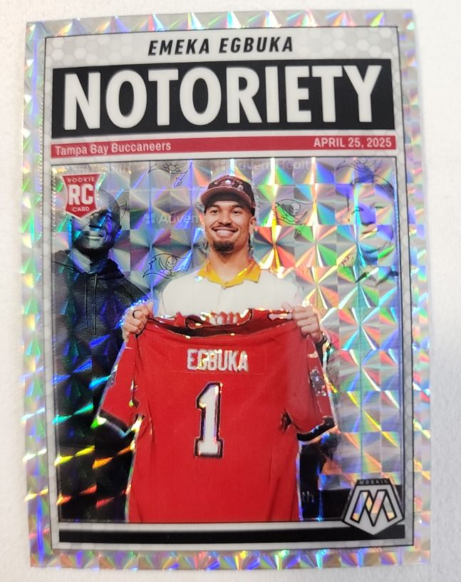 2025 Panini Mosaic #16 Emeka Egbuka Notoriety — front