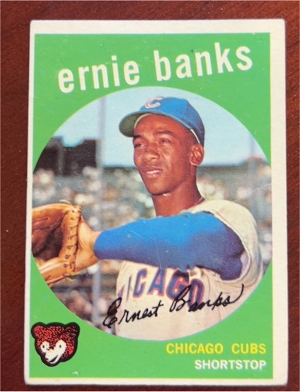 1959 Topps #350 Ernie Banks — front