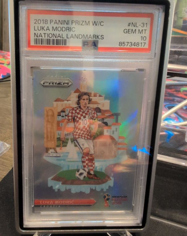 2018 Panini Prizm #NL-31 Luka Modric National Landmarks — front